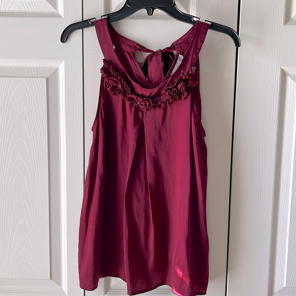 Silk tank top